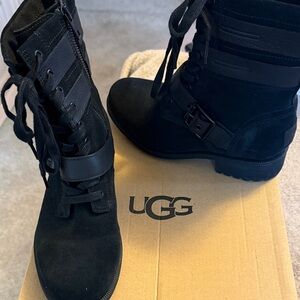 New UGG Women's Black  Boots new never worn. Waterproof